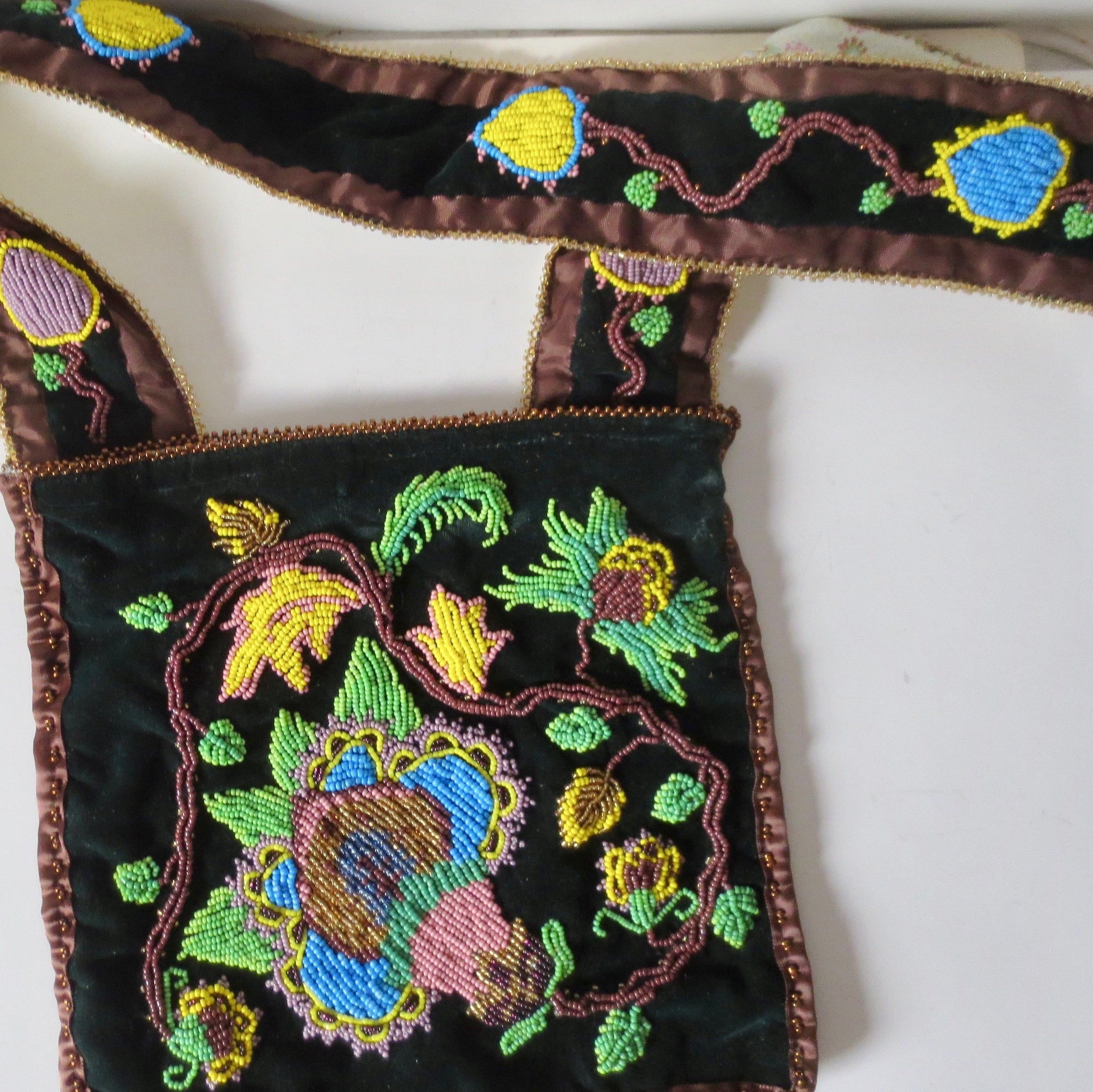 Embroidered Bag Handle Bags Silk Ribbon Embroidery 